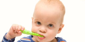 He has plaque on his teeth