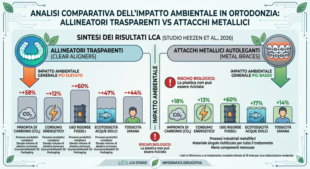 impatto apparecchio ortodontico